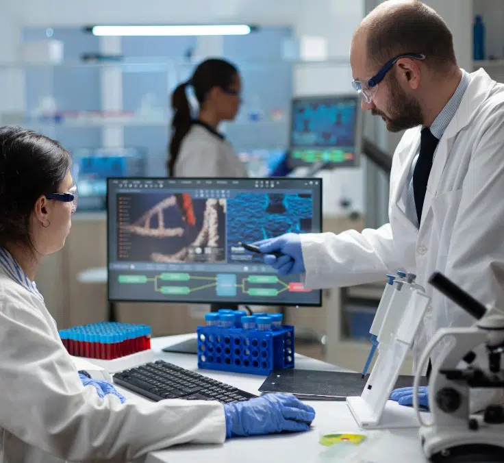 Scientist in lab