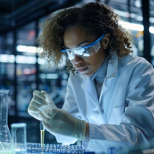 Scientist conducting research